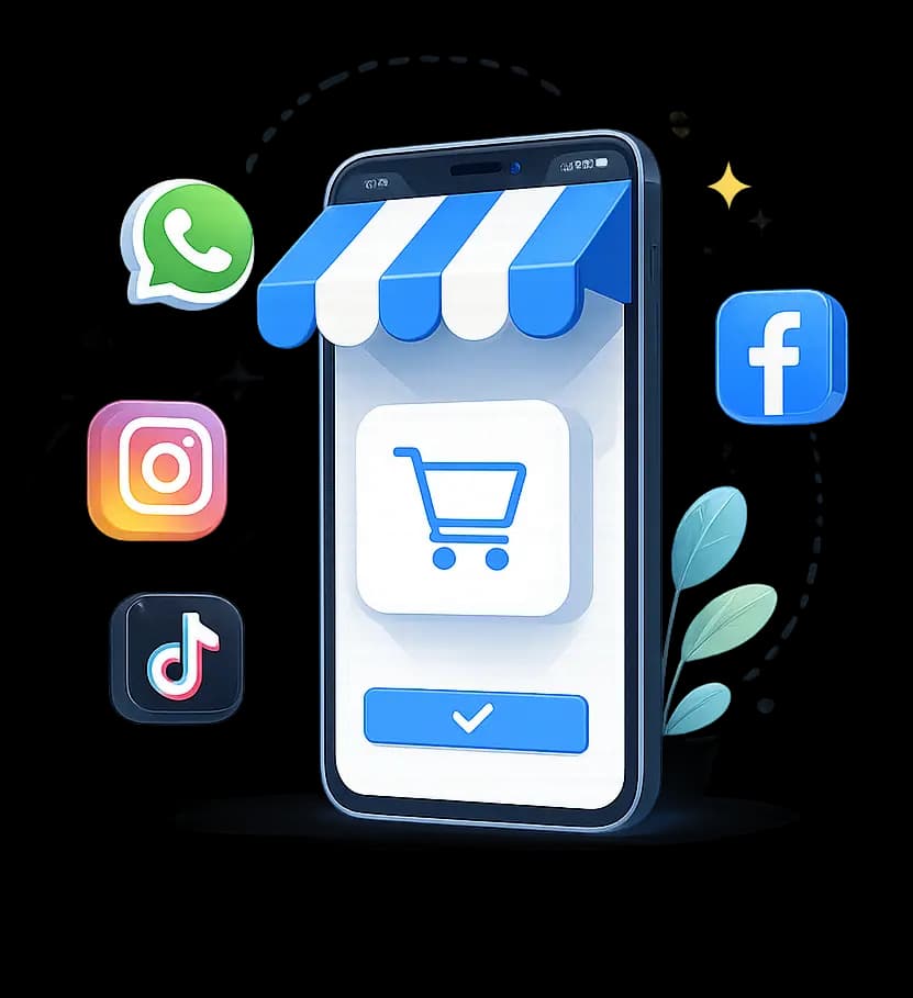 Soluciones web para negocios con tienda, redes sociales y WhatsApp