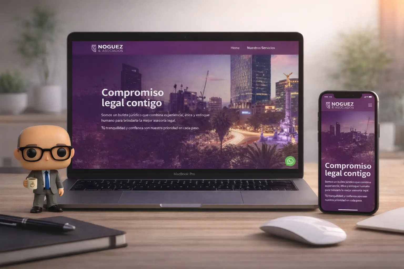 diseño de sitio web para un despacho jurídico